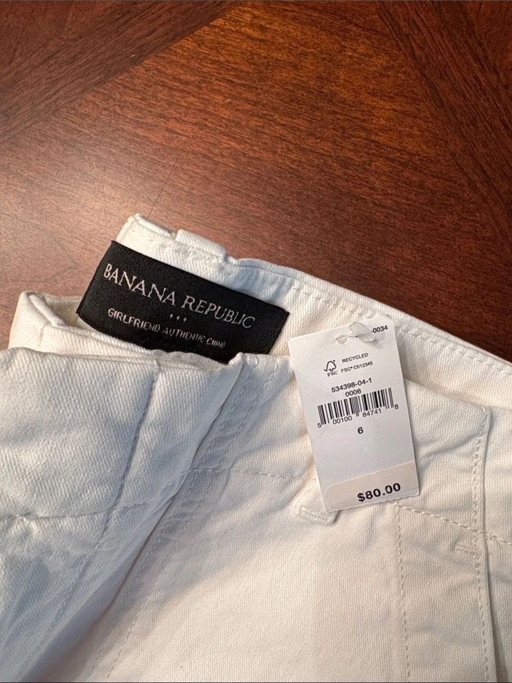 Banana Republic Men's Off-White Cargo Pants
